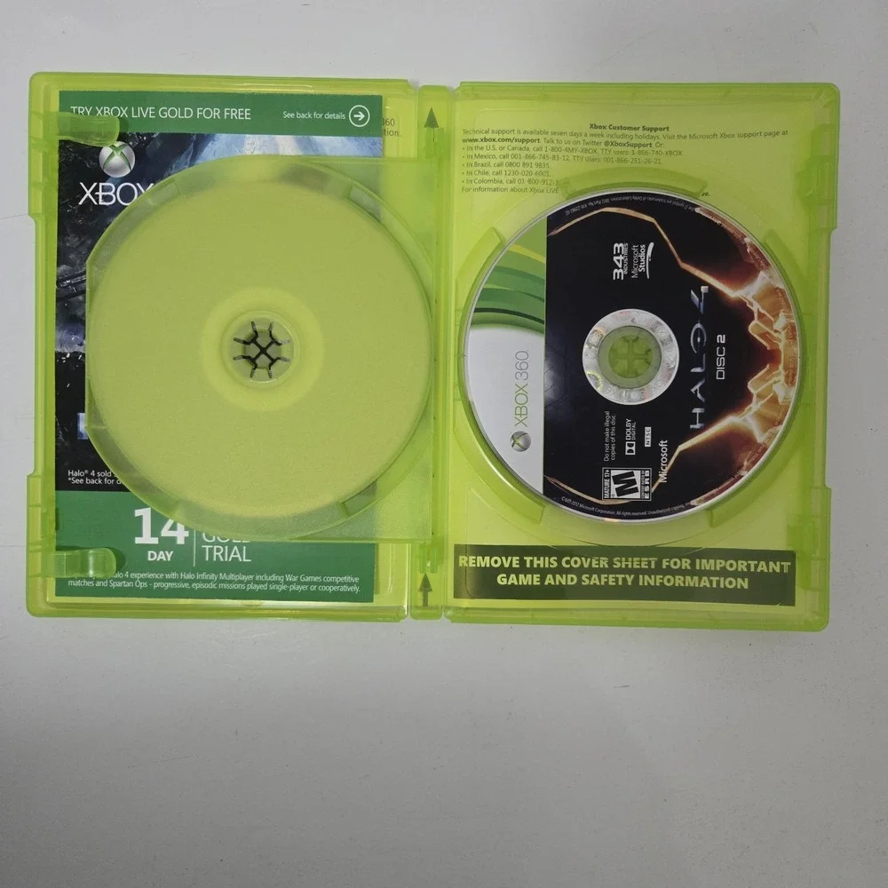 Halo 4 Xbox 360 Complete 2 Disc Set CIB Case Inserts Microsoft 2012